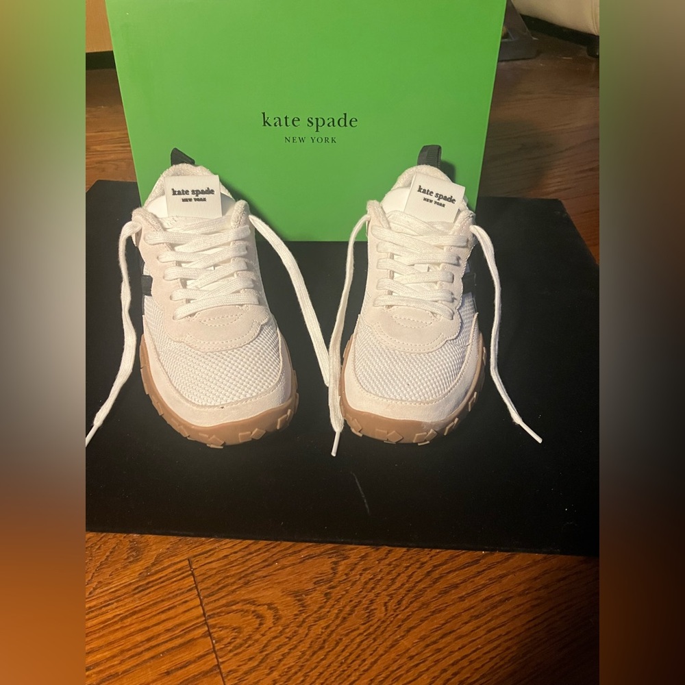Kate Spade K as in Kate True White Sneakers